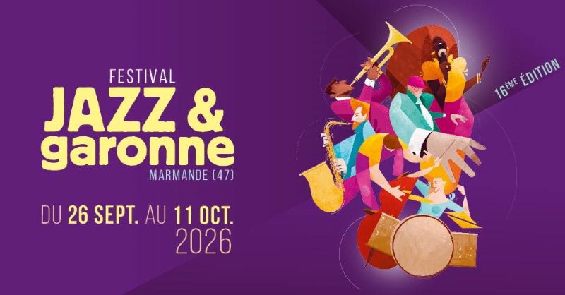 Festival Jazz et Garonne #16 Concerts Pierre PERCHAUD Mathias LEVY et Lou TAVANO 32 Rue Léopold Faye Marmande 2026-10-09