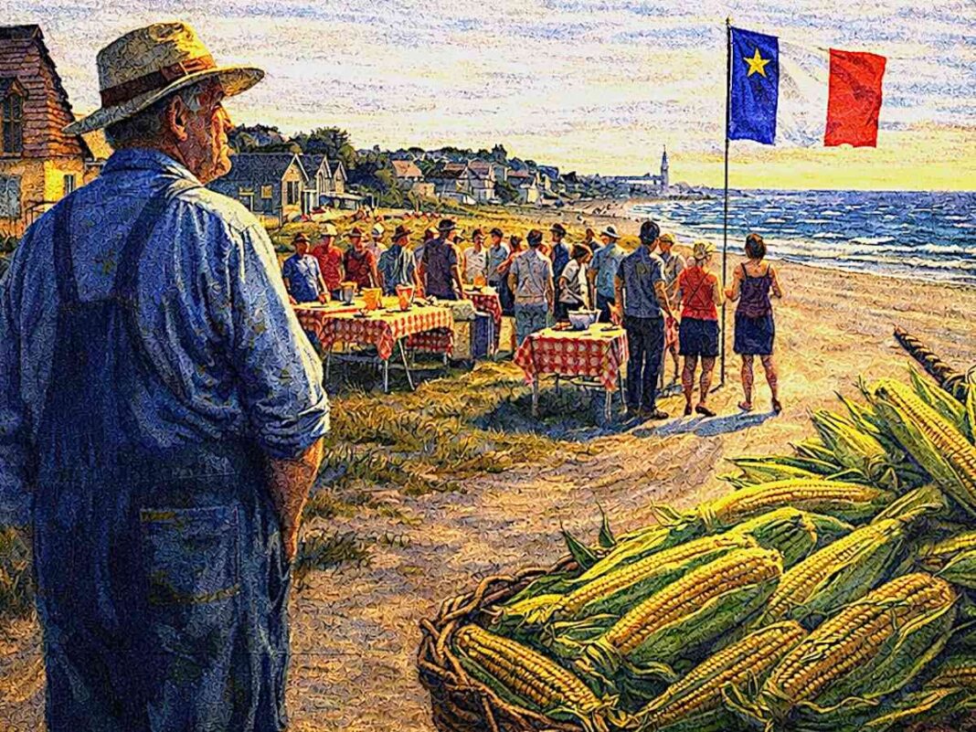 Festival La Semaine Acadienne Animation en musique épluchette dégustation de blé d’Inde Saint-Aubin-sur-Mer