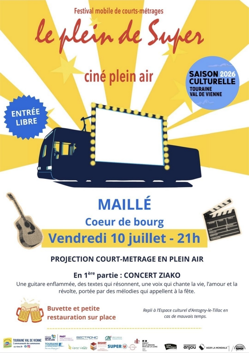 Festival mobile de courts-métrages Le Plein de Super  Maillé