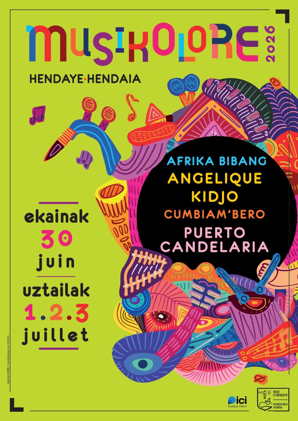 Festival Musikolore Angelique Kidjo Allées du Vieux-Fort Hendaye 2026-07-03