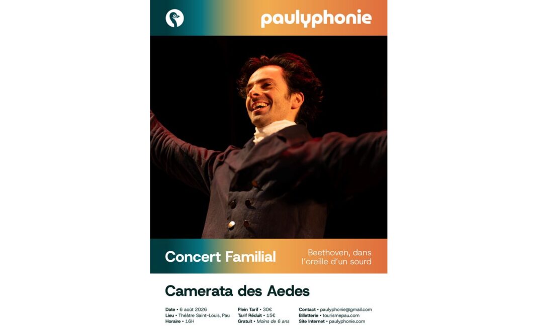 Festival Paulyphonie Beethoven, dans l’oreille d’un sourd (concert familial) Théâtre Saint louis Pau