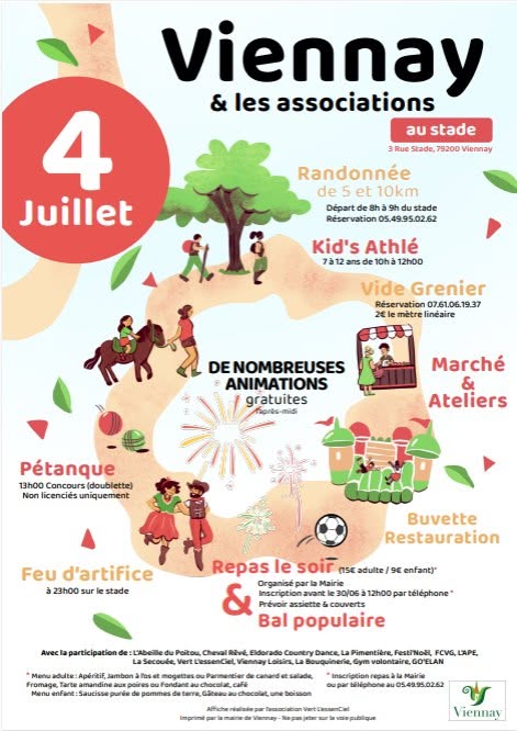 Fête communale de Viennay et les associations Stade Viennay Viennay