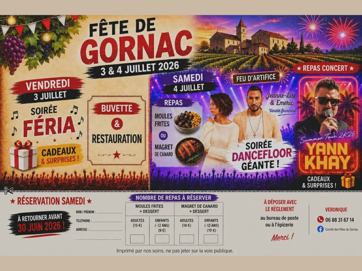 Fête de Gornac Esplanade Fongrave Gornac