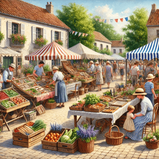 Fête de la cerise et vide grenier Place de l&rsquo;église Saint-Amand-le-Petit