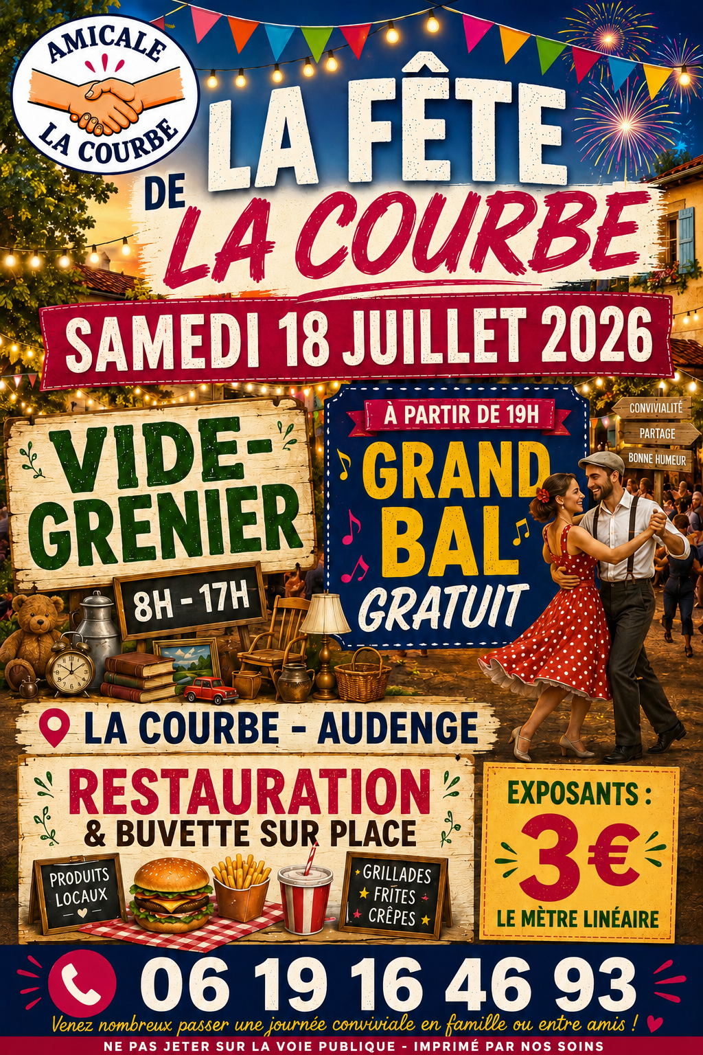 Fête de la Courbe Rue du Maréchal Juin Audenge
