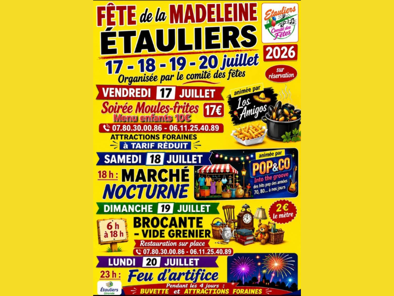 Fête de la Madeleine à Etauliers  Étauliers