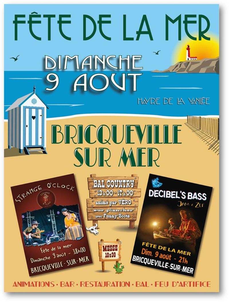 Fête de la mer avec bal et feu d'artifice 431 Les Dunes Bricqueville-sur-Mer 2026-08-09