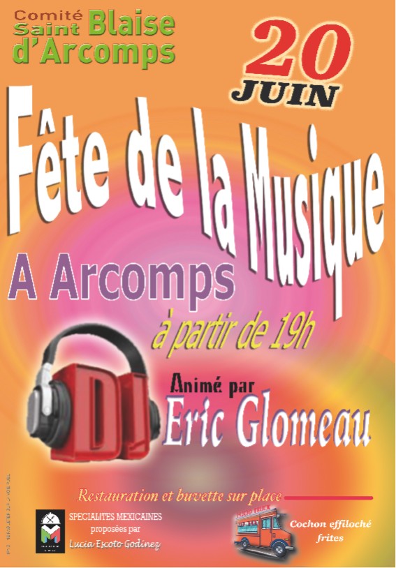 Fête de la musique à Arcomps Arcomps
