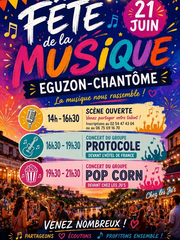 Fête de la Musique à Éguzon Éguzon-Chantôme