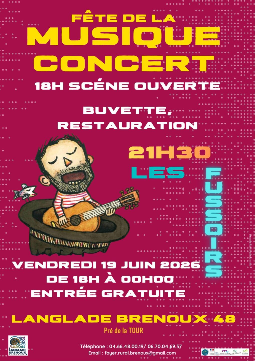 FÊTE DE LA MUSIQUE À LANGLADE Brenoux