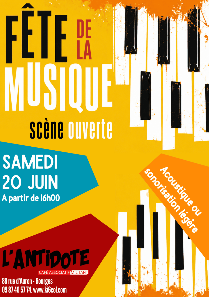 Fête de la Musique à L’Antidote Bourges