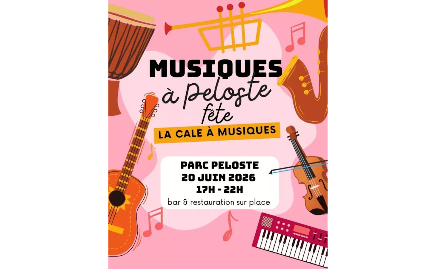 Fête de la musique à Peloste Rue Joseph Saint-André Boucau