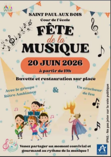Fête de la musique à Saint-Paul aux Bois Saint-Paul-aux-Bois