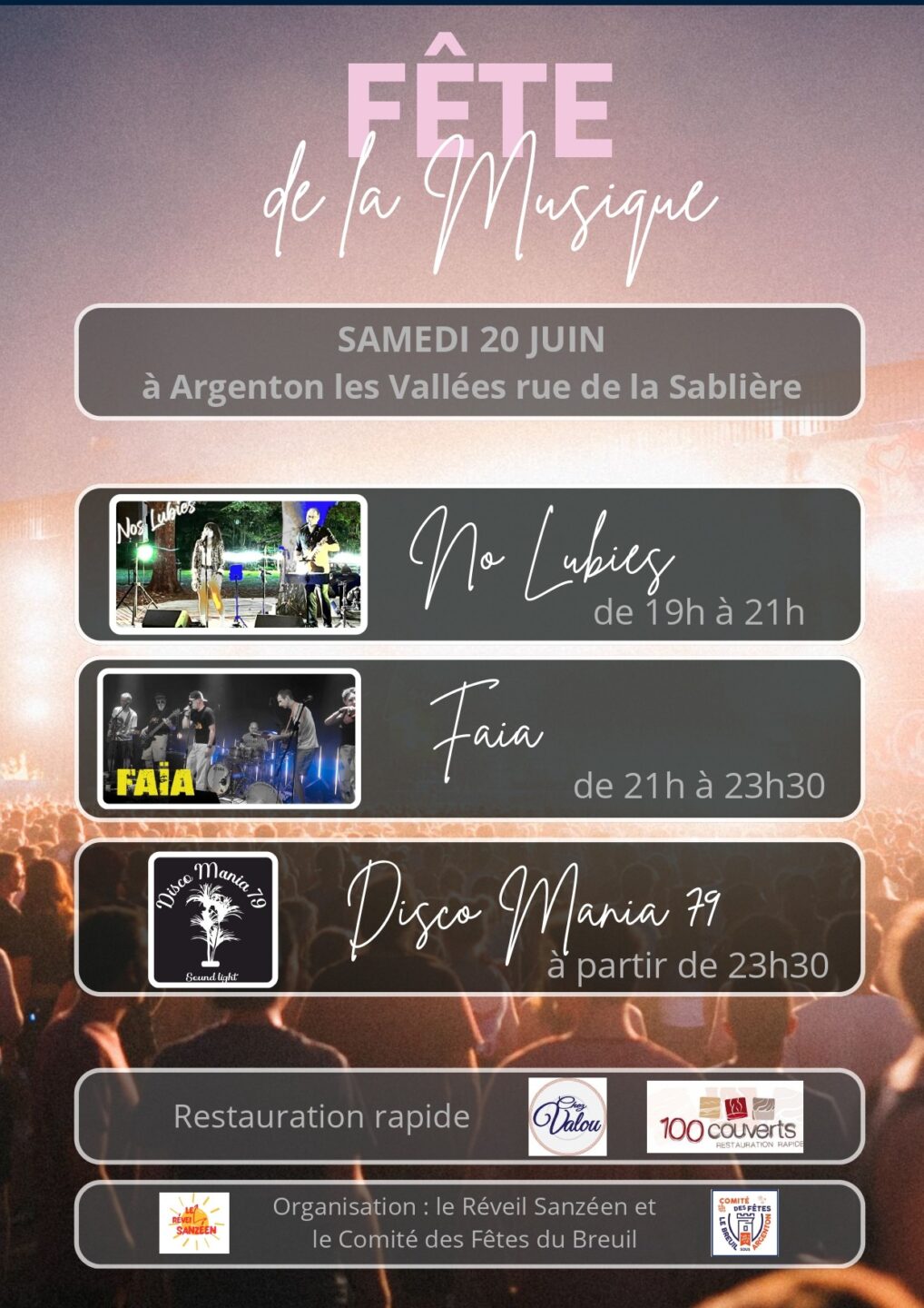 Fête de la musique Argentonnay Argentonnay