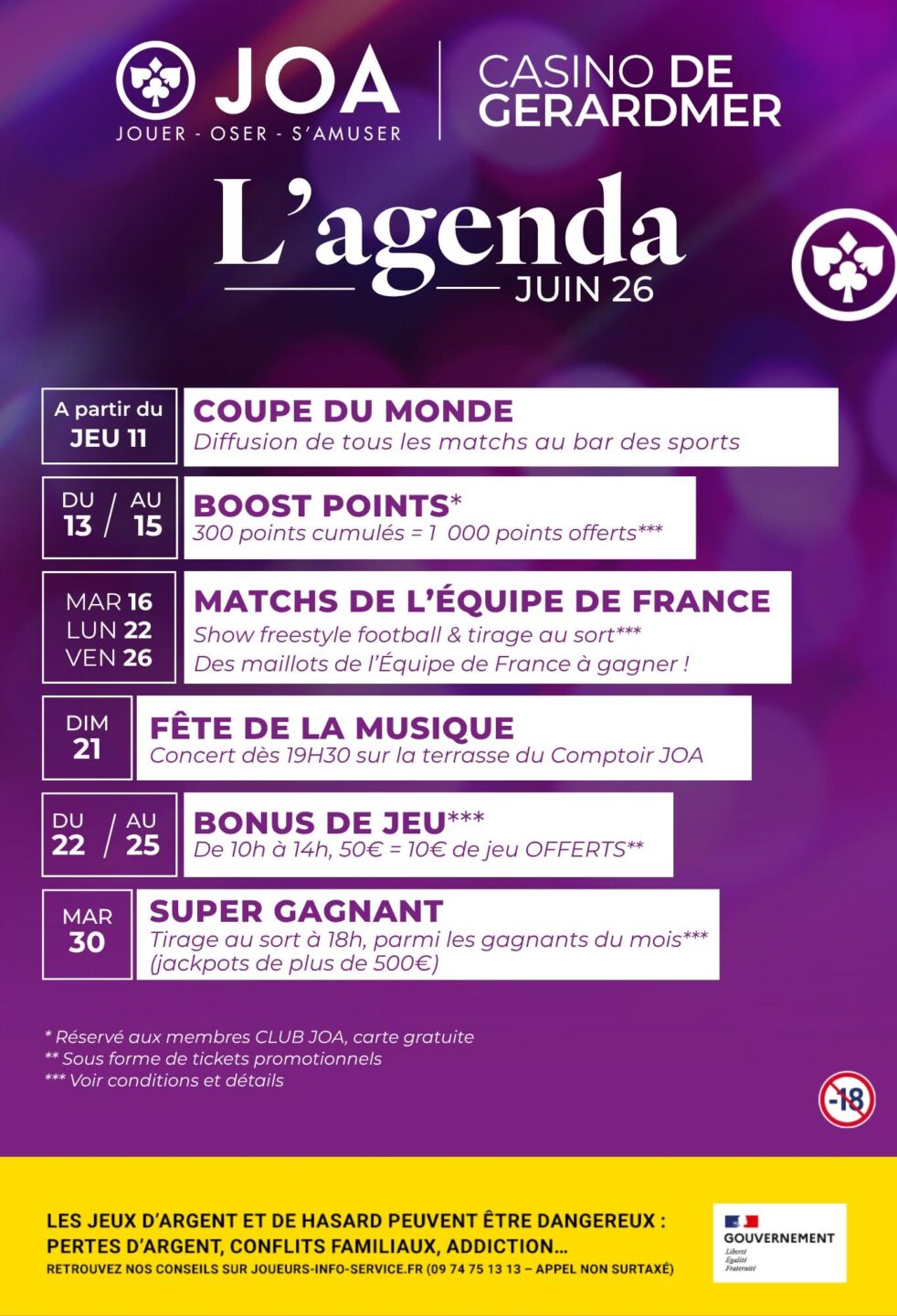 Fête de la musique au Casino JOA Chemin des Crêts Saint-Laurent-en-Grandvaux