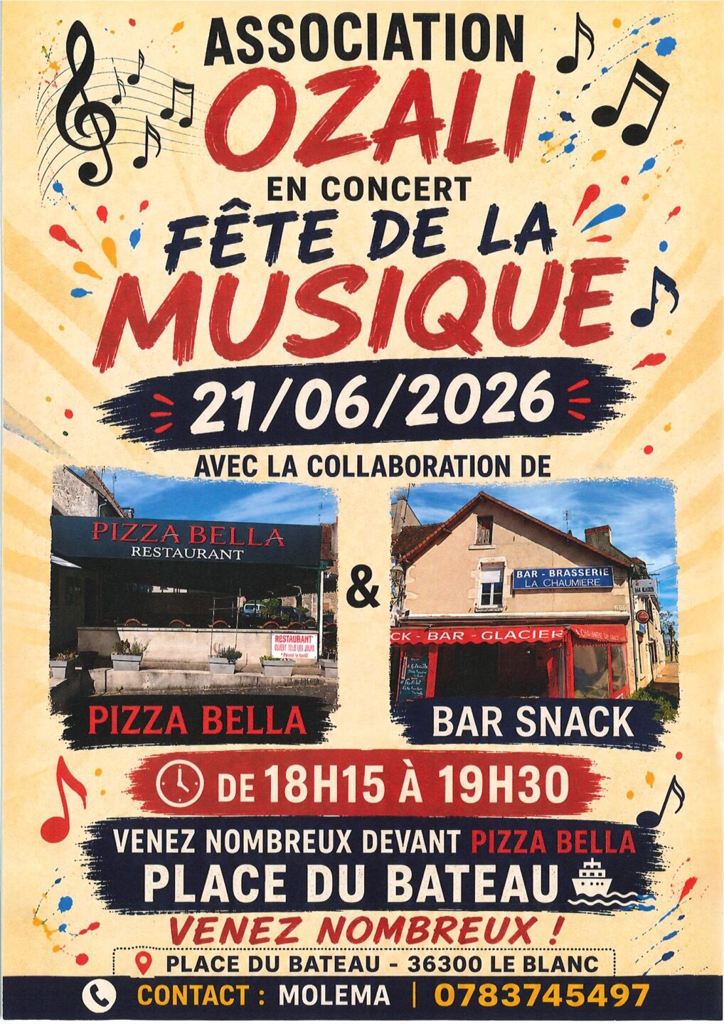 Fête de la musique avec Ozali Le Blanc