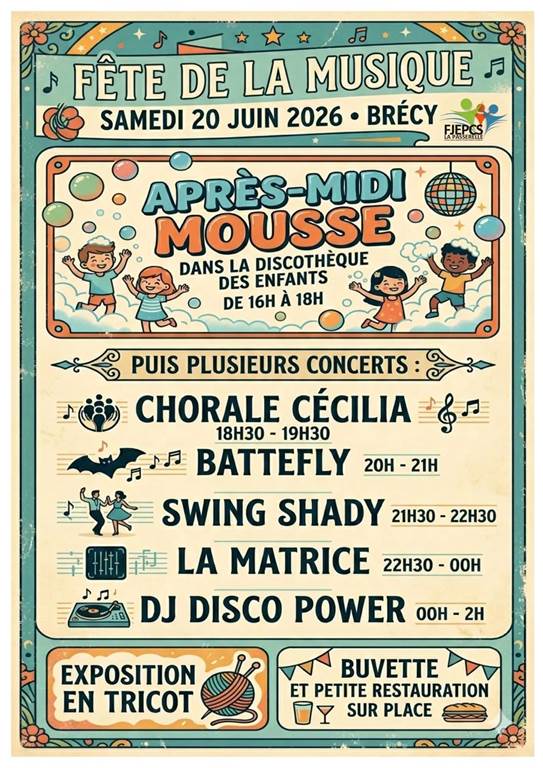 Fête de la musique Brécy-Brières