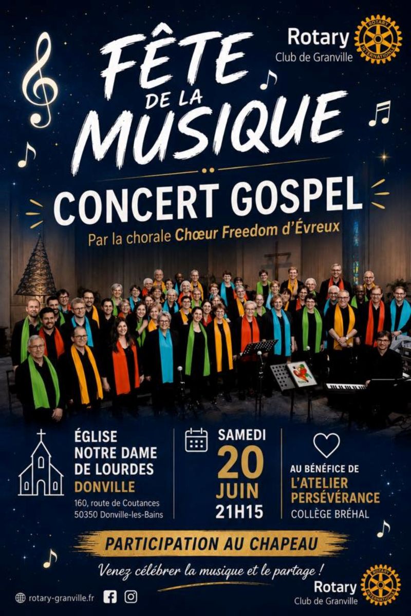 Fête de la Musique Chorale Choeurs d ‘vreux Église Notre Dame De Lourdes Donville-les-Bains
