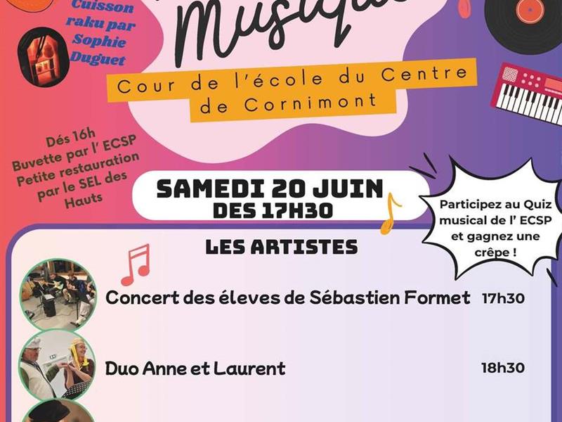 Fête de la musique Cour de l’école du Centre Cornimont