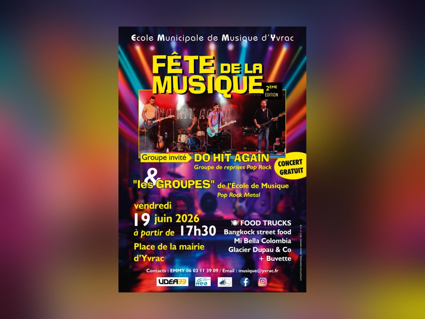 Fête de la musique d’Yvrac Mairie d’Yvrac Yvrac