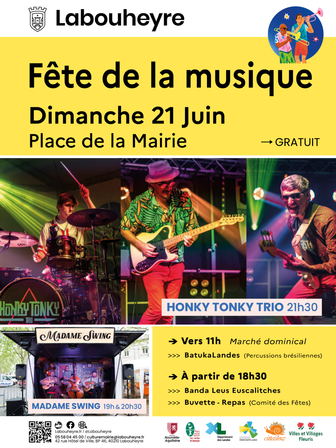 Fête de la Musique Rue de l’Hôtel de Ville Labouheyre
