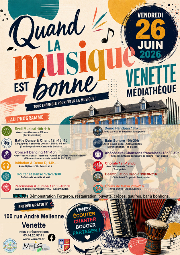 Fête de la musique Quand la musique est bonne Venette