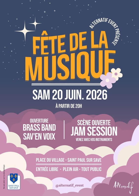 FÊTE DE LA MUSIQUE Saint-Paul-sur-Save