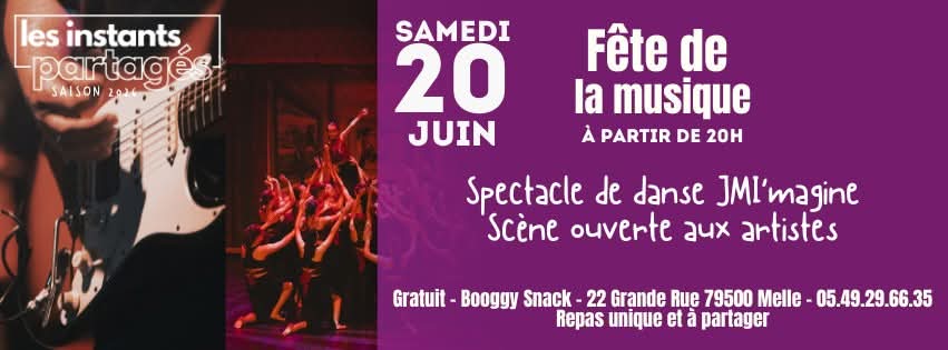 Fête de la musique · JMI’MAGINE Booggy Snack Melle