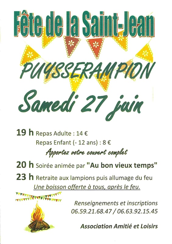 Fête de la Saint-Jean de Puysserampion Le bourg Puysserampion 2026-06-27