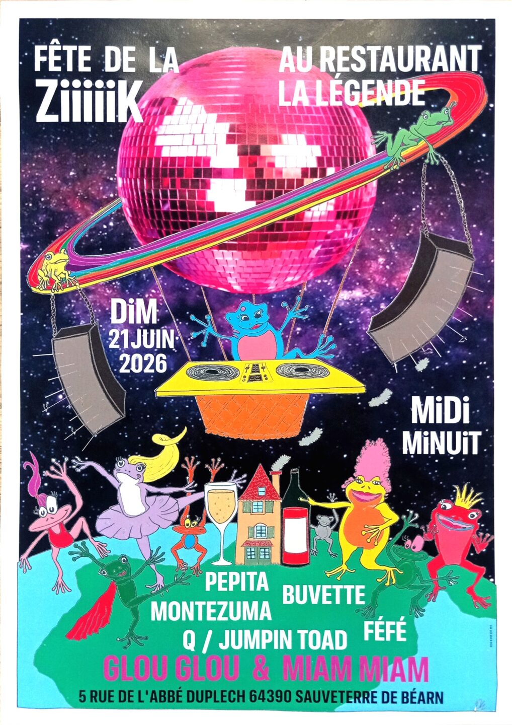 Fête de la Ziiiiik Restaurant La Légende Sauveterre-de-Béarn