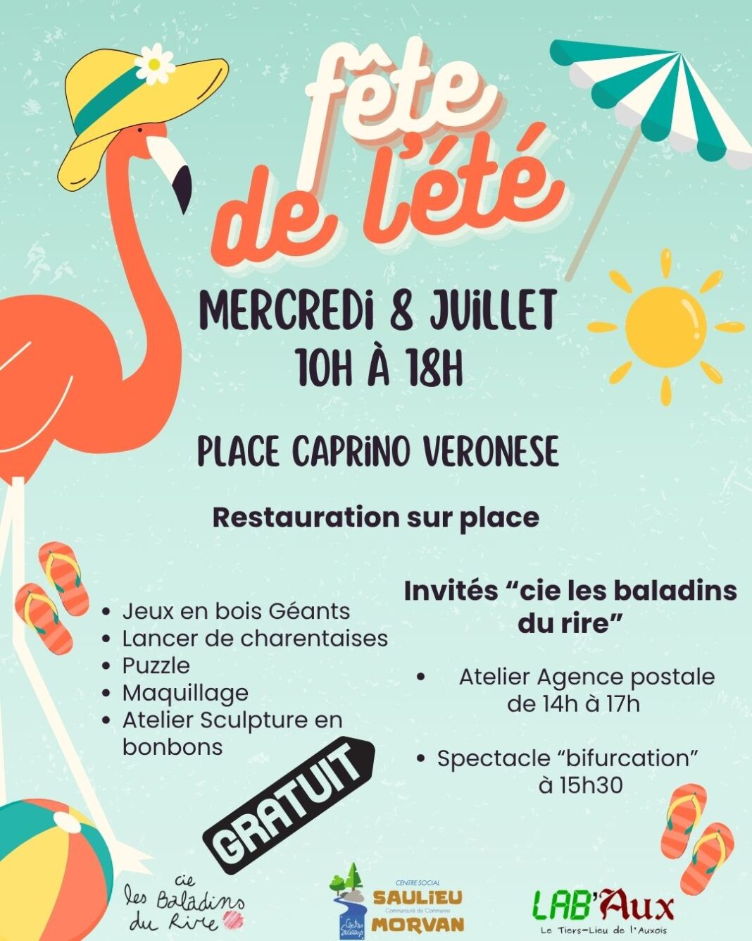 Fête de l&rsquo;été Place Monge Saulieu