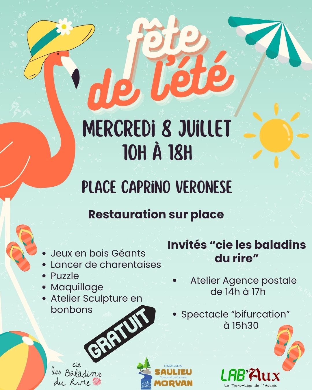 Fête de l'été Place Caprino Veronese Saulieu 2026-07-08