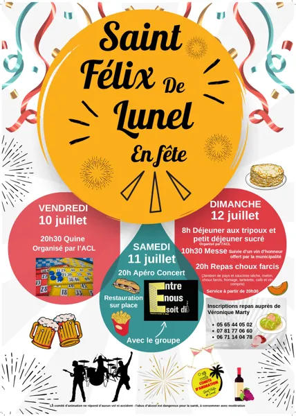 Fête de Saint Félix-de-Lunel  Saint-Félix-de-Lunel 2026-07-10