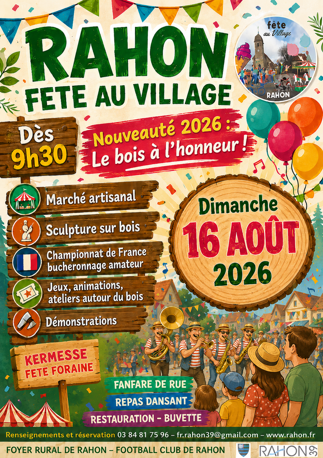 Fête de village et marché artisanal Place du village Dole