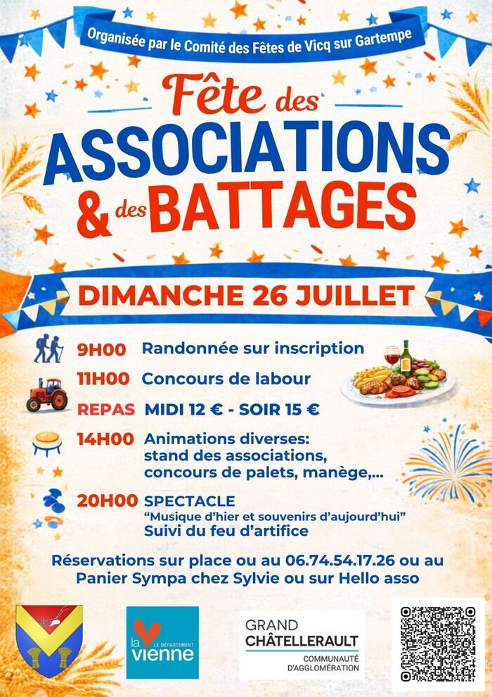 Fête des battages et des associations La Guillonnerie Vicq-sur-Gartempe