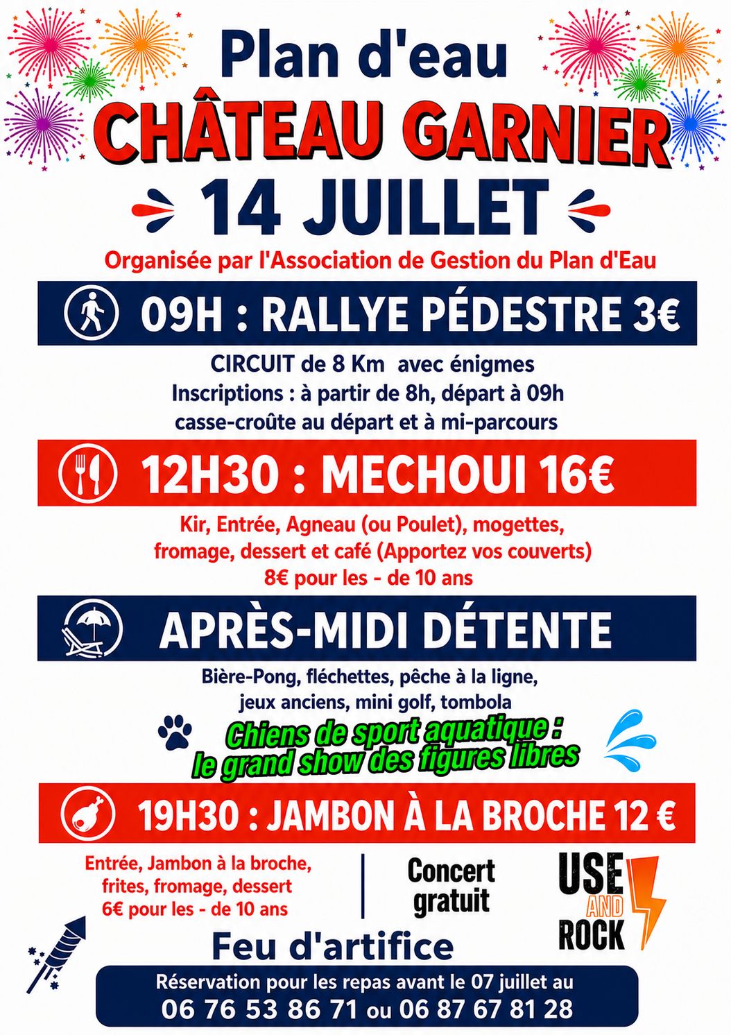 Fête du 14 juillet  Château-Garnier