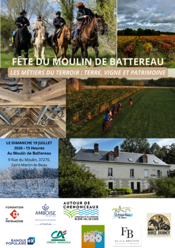 FÊTE DU MOULIN DE BATTEREAU  Saint-Martin-le-Beau