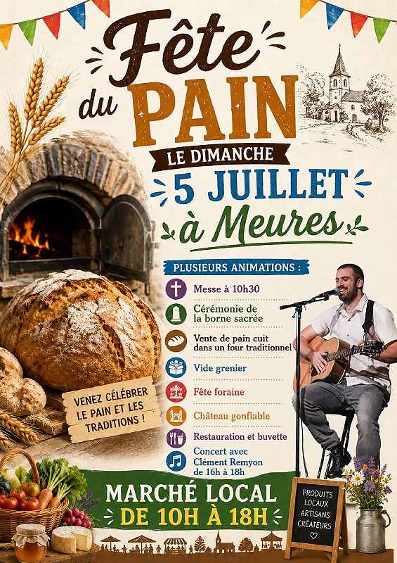 Fête du pain à Meures  Meures