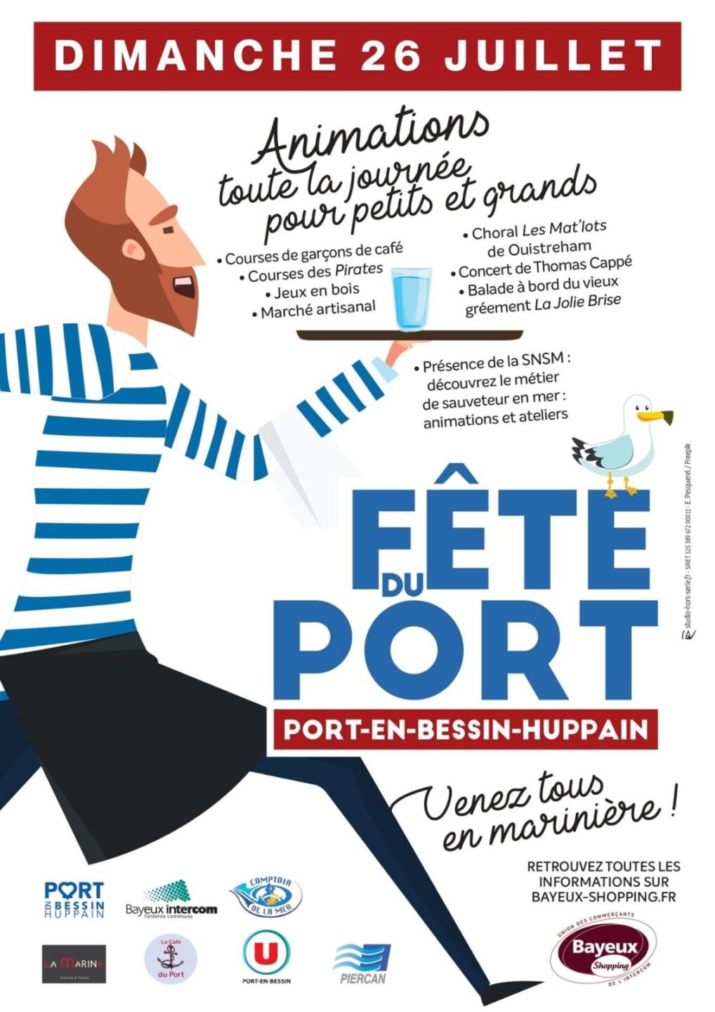 Fête du Port Tous en marinière ! Port-en-Bessin-Huppain
