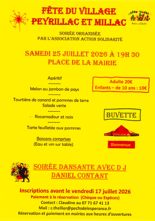 Fête du village à Peyrillac et Millac  Pechs-de-l&rsquo;Espérance