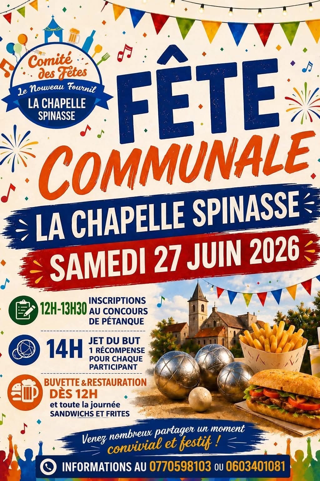 Fête du village Chapelle-Spinasse