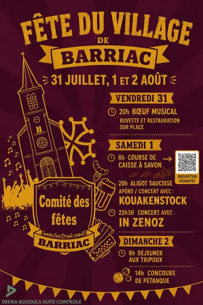 Fête du village de Barriac  Bozouls