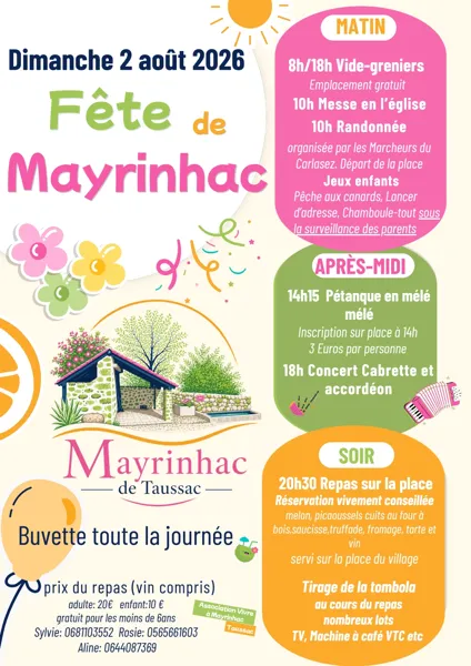 Fête du village de Mayrinhac de Taussac  Taussac
