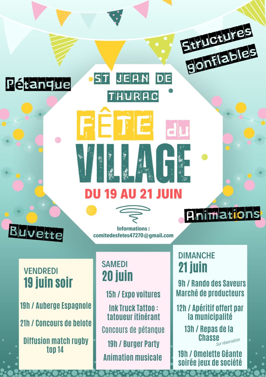 Fête du village de St Jean de Thurac Saint-Jean-de-Thurac