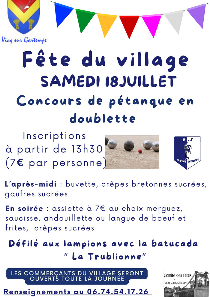 Fête du village  Vicq-sur-Gartempe