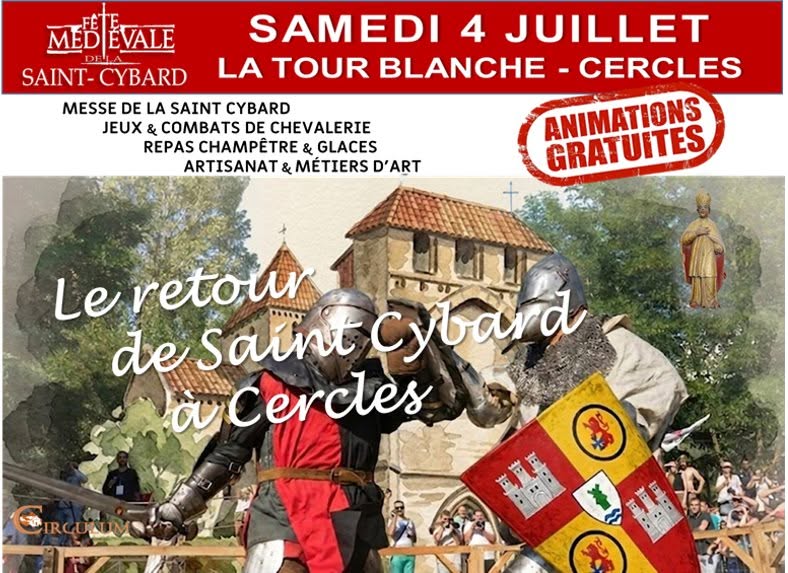 Fête médiévale de la Saint-Cybard La Tour-Blanche-Cercles