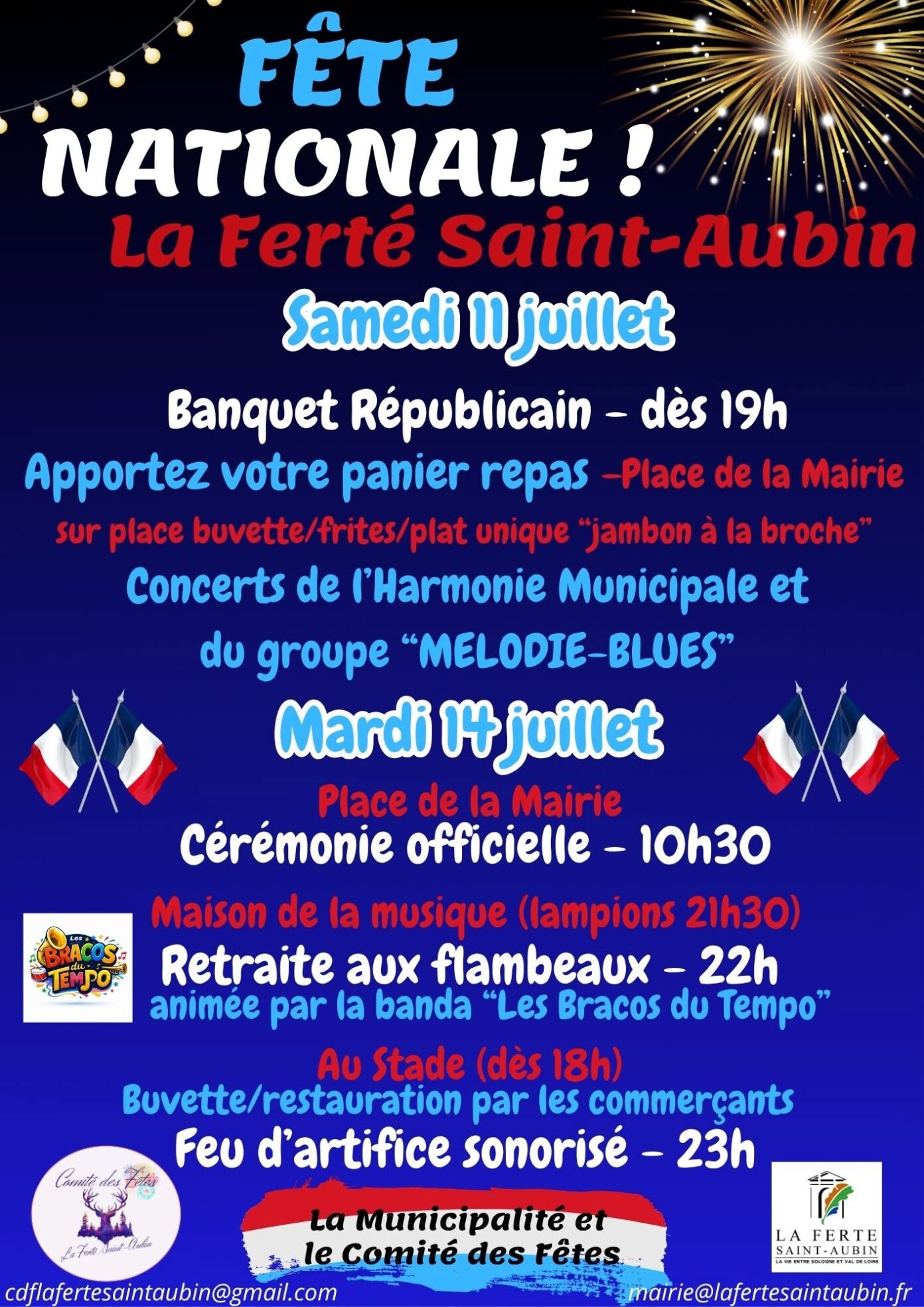 Fête nationale à la Ferté Saint Aubin  La Ferté-Saint-Aubin