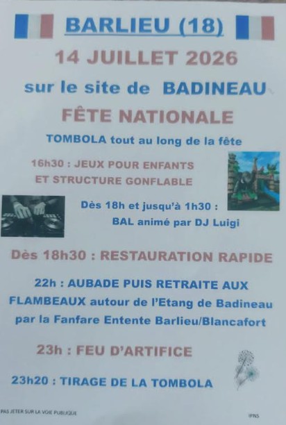 Fête nationale  Barlieu