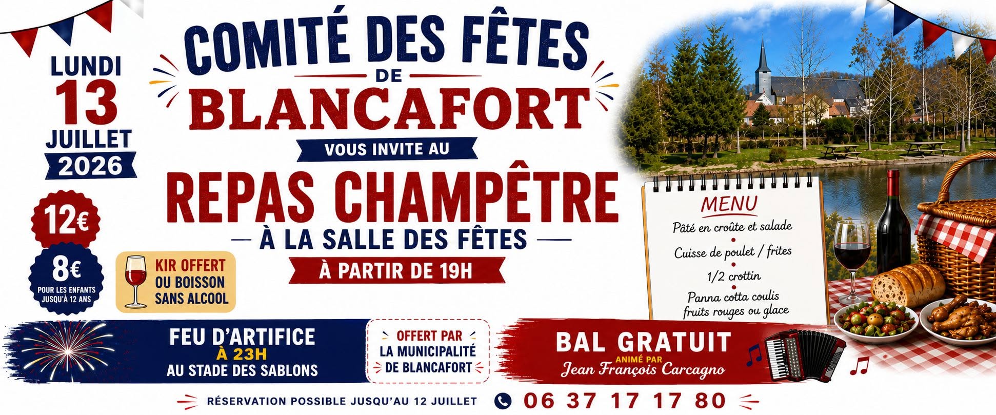 Fête Nationale Salle des fêtes Blancafort 2026-07-13