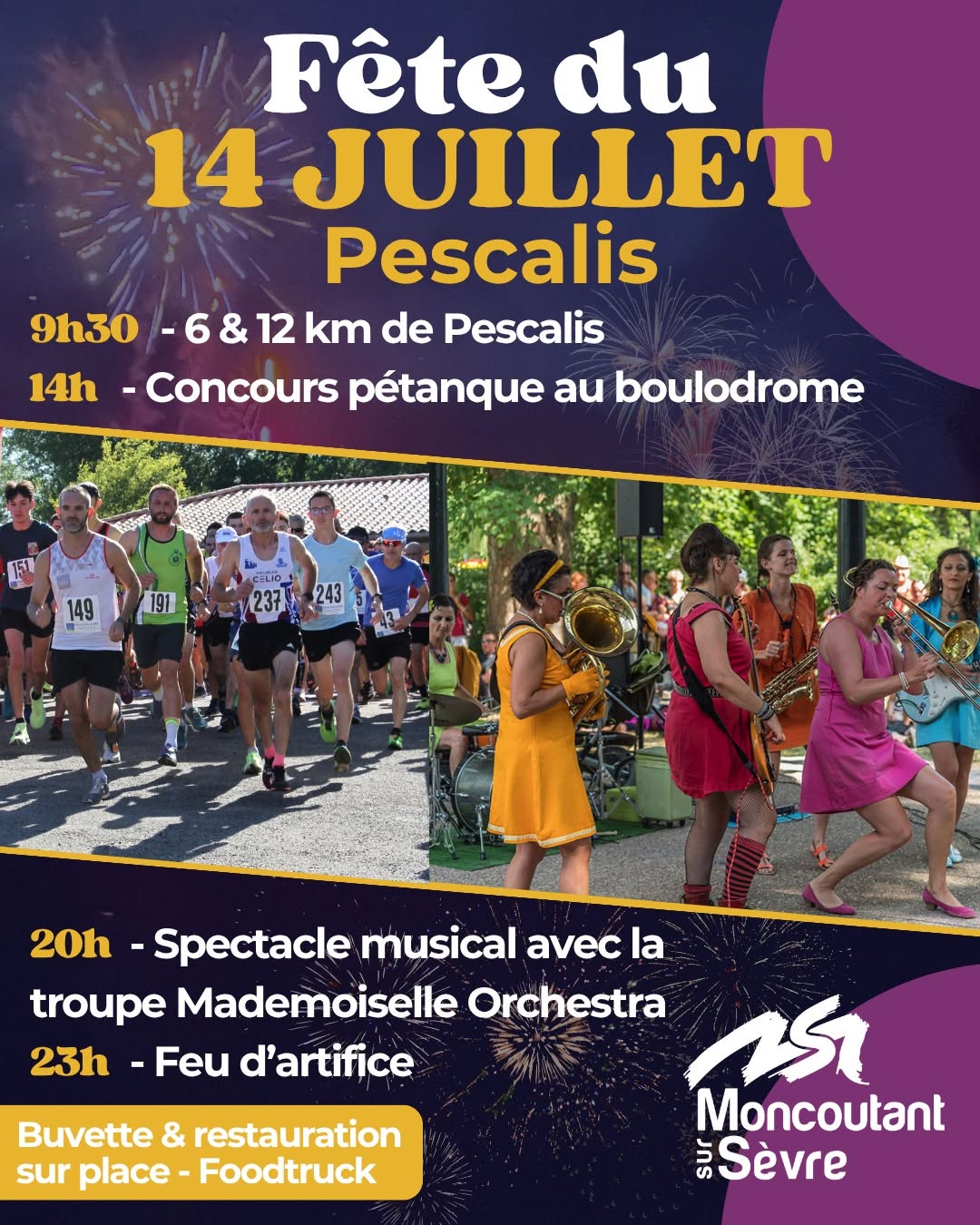 Fête nationale du 14 juillet Moncoutant-sur-Sèvre Site de Pescalis Moncoutant-sur-Sèvre 2026-07-14